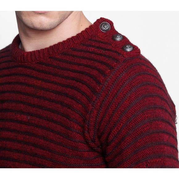 $370 ZADIG VOLTAIRE Jeremy Raye DESTROYED Sweater PRUNE Pullover ITALY ( S ) - Picture 8 of 8